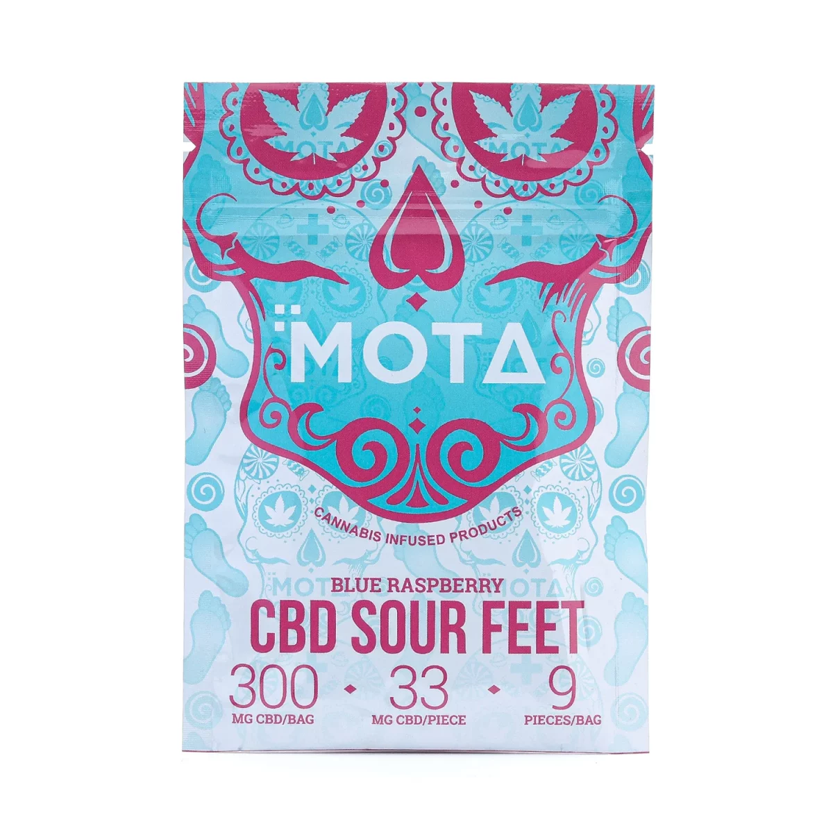 CBD Gummies (Mota) – Sour Blue Raspberry