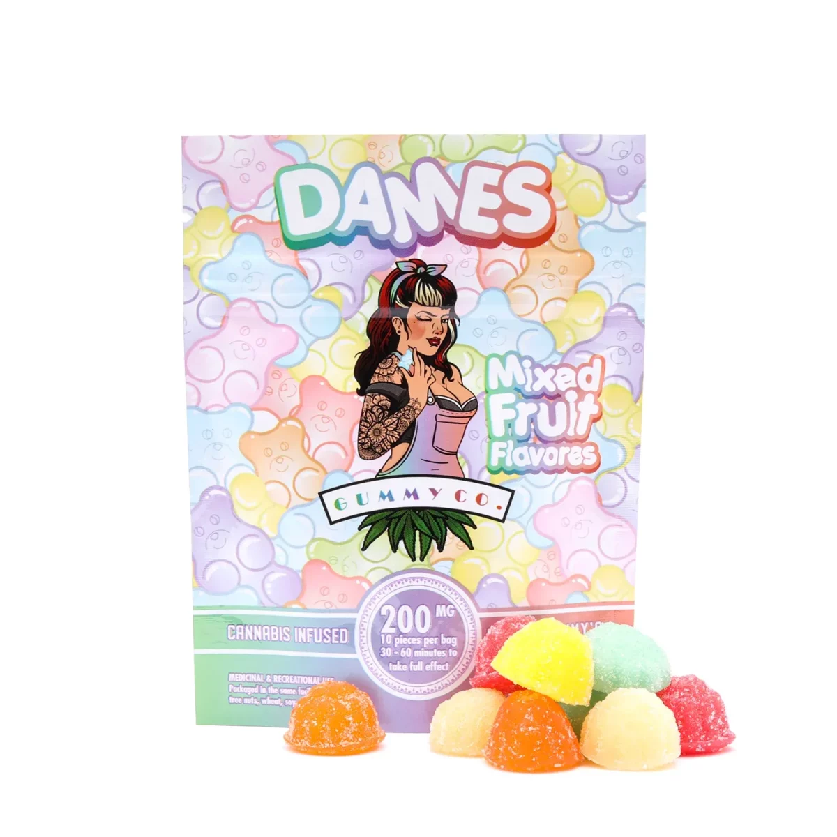 200mg THC Regular Gummies (Dames)