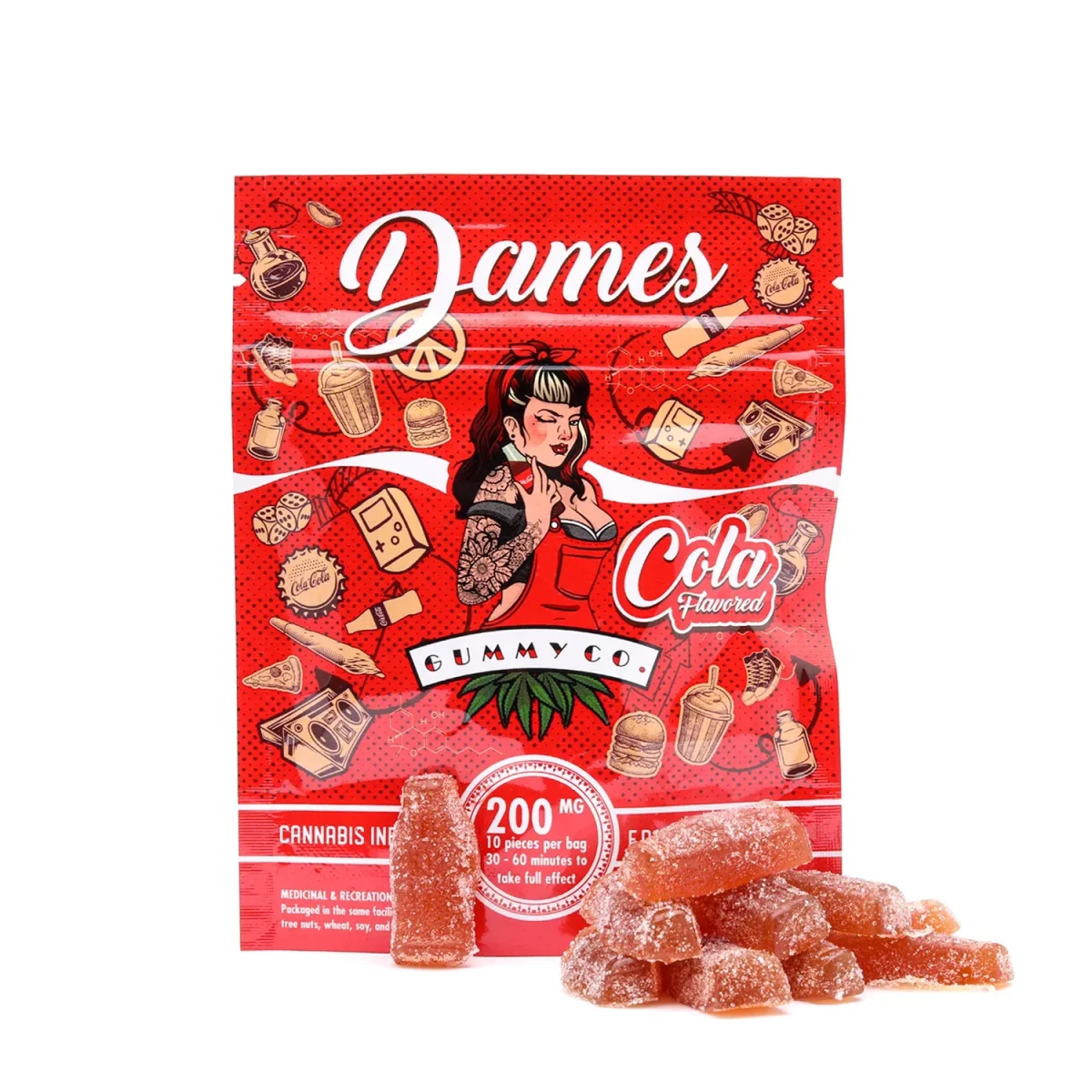 200mg THC Regular Gummies (Dames)